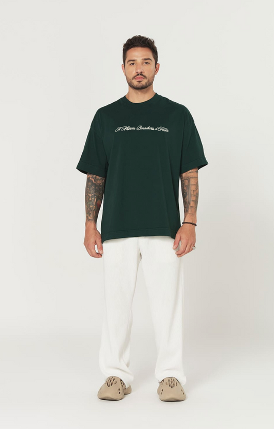 Camiseta Heavy Oversized - Frase + Logo