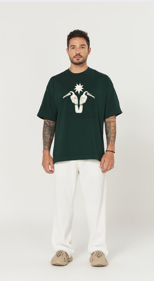 Camiseta Heavy Oversized - Escudo + Logo